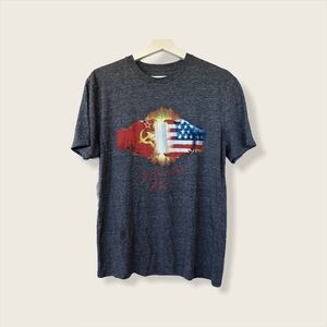 Men’s Poly Blend Gray Rocky IV Tee Shirt